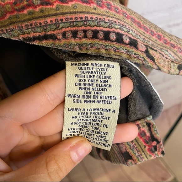 Caribbean Joe retro y2k colorful geo printed cotton ladies blazer size 10 petite - Picture 9 of 10